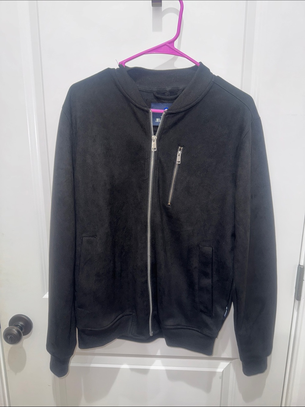 Ben Sherman Black Men's Zip-Up Bomber Jacket